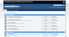 Desktop Screenshot of forum.retrogamecoding.org